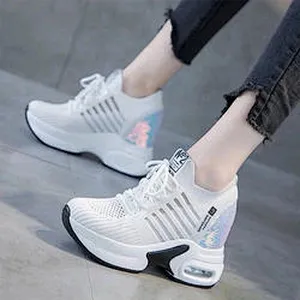 New Height Increasing hollow-out lady sports dad shoes comfortable running women casual shoes