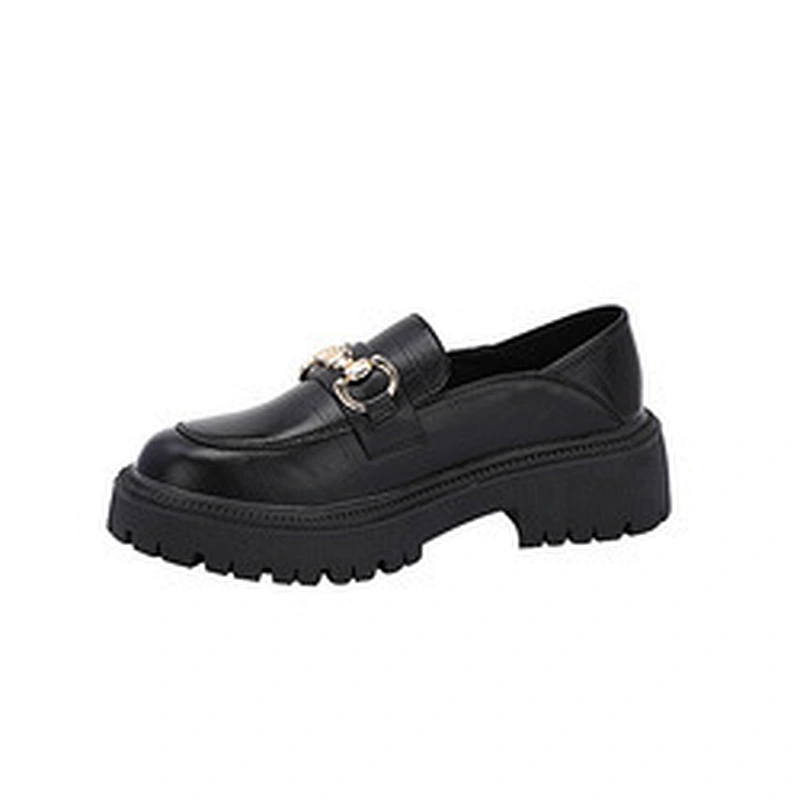 New Custom platform women shoes British style women retro leather casual loafers shoes