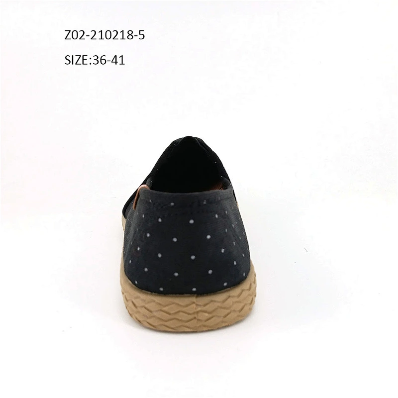 Fashion personalized female canvas shoes wholesale casual women flat shoes outdoor injected shoes