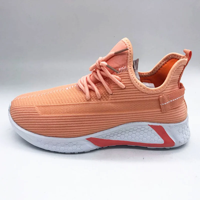 Hot Sale Brand Fly knit Sport Casual Sneakers Shoes for Women Casual shoe  walking style shoes