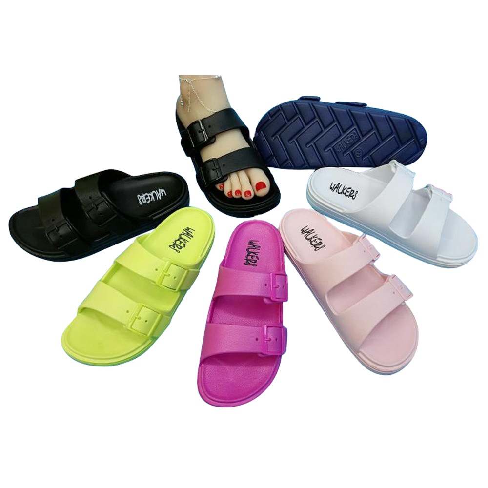 Multi Colors PVC Upper Women Outdoor Sandals Fashion Beach Slippers for Summer