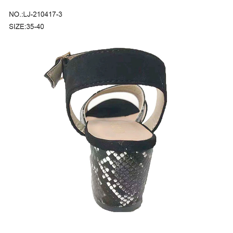 Factory OEM Latest Fashion Custom chunky heels Lady Shoes Luxury High Heels Sandals