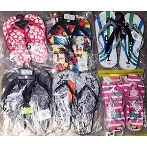 Mixed color men and women flip flops slippers stock shoes