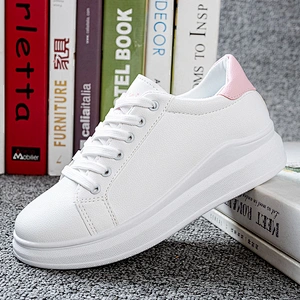 Fashion Women white Sports shoes Casual BoardSkate Shoes