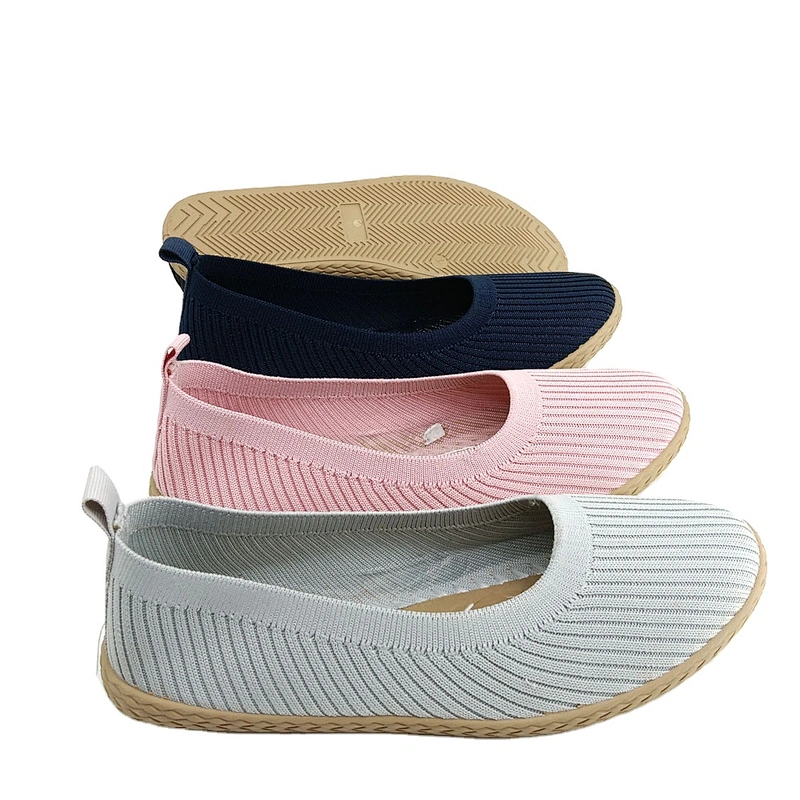 Cheap price injection women classic casual walking shoes ladies loafers flat shoes