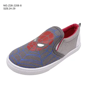 New Non Slip Custom Children Flat Slip on Loafers Injection Casual School Canvas Shoes