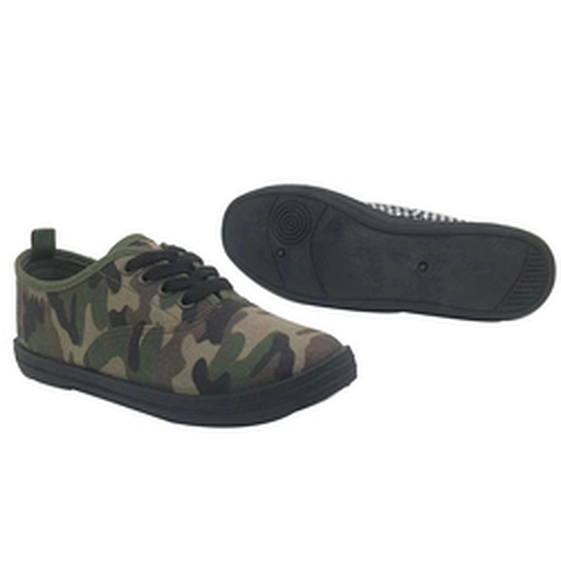 Custom Ladies Injection Flat Walking Shoes Casual Canvas Trendy Shoes for Women