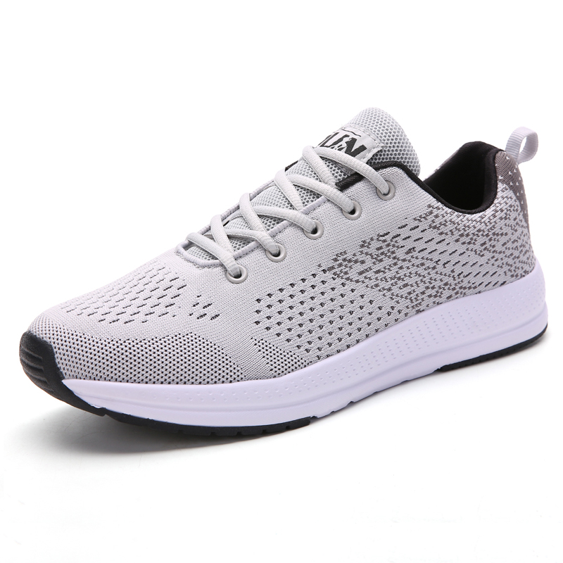 High Quality wholesale Men Fashion Sports Sneakers fly knitted  walking casual running shoes