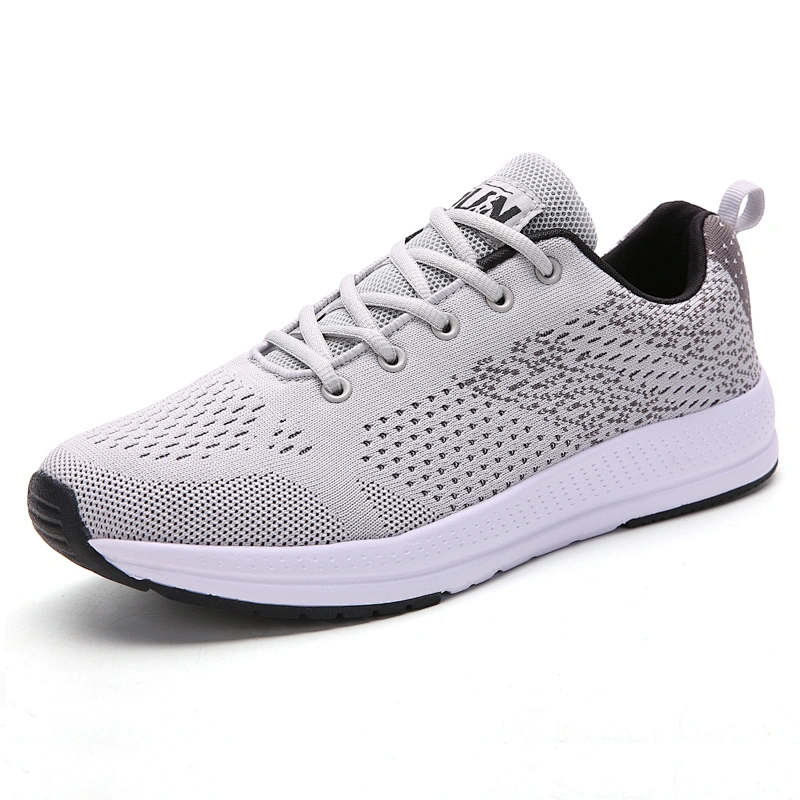 High Quality wholesale Men Fashion Sports Sneakers fly knitted  walking casual running shoes