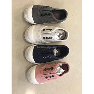 Wholesale Kids Canvas Slip on Shoes Boys Fashion Casual for Kids Shoes Children White Sneakers
