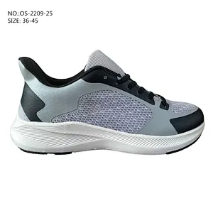 New Custom Breathable Men Sports Shoes Fly  knit Outdoor Casual Athletic Running Shoes