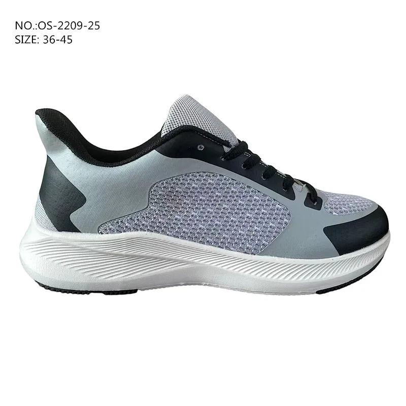 New Custom Breathable Men Sports Shoes Fly  knit Outdoor Casual Athletic Running Shoes