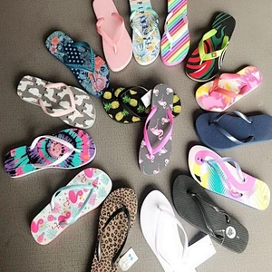Wholesale Summer PVC Slipper shoes stock Beach Flip flops stock shoe stock lots