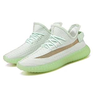 New Design Popular Men's Lace-up Casual Sport knitted Sneaker Shoes