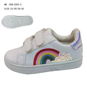 Hot Sale Custom Injection Kids Sneakers Casual Shoes Children Shoes with Magic Tape