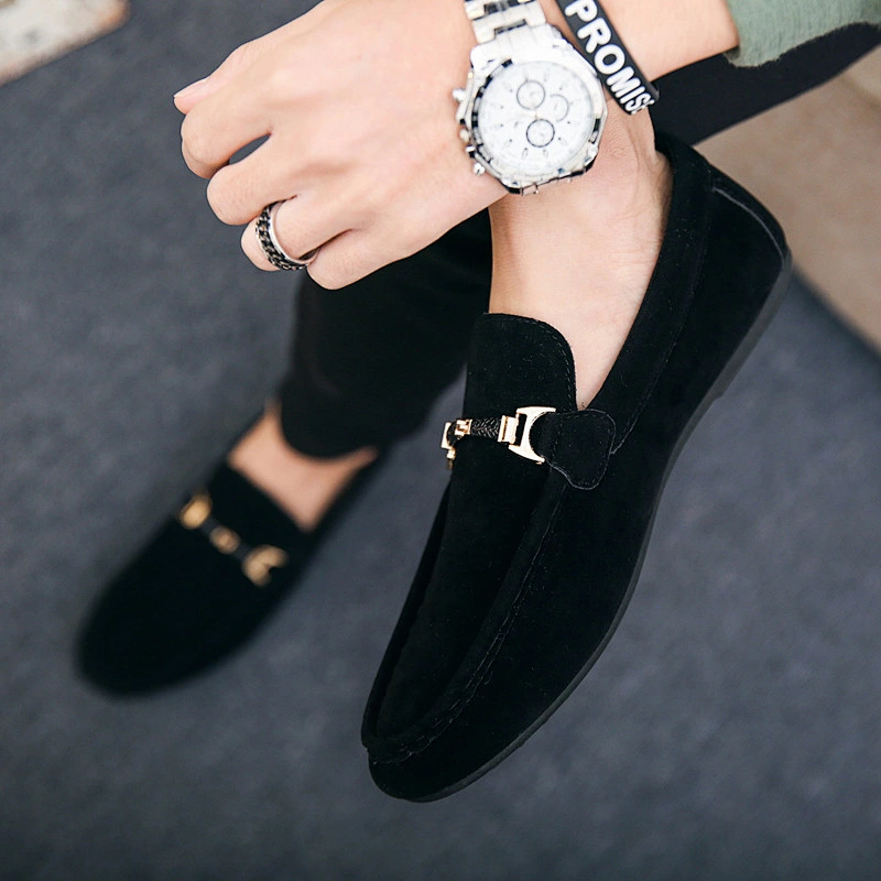 Factory customize Cheap Price Men Canvas Slip-On Loafers driving moccasin Shoes