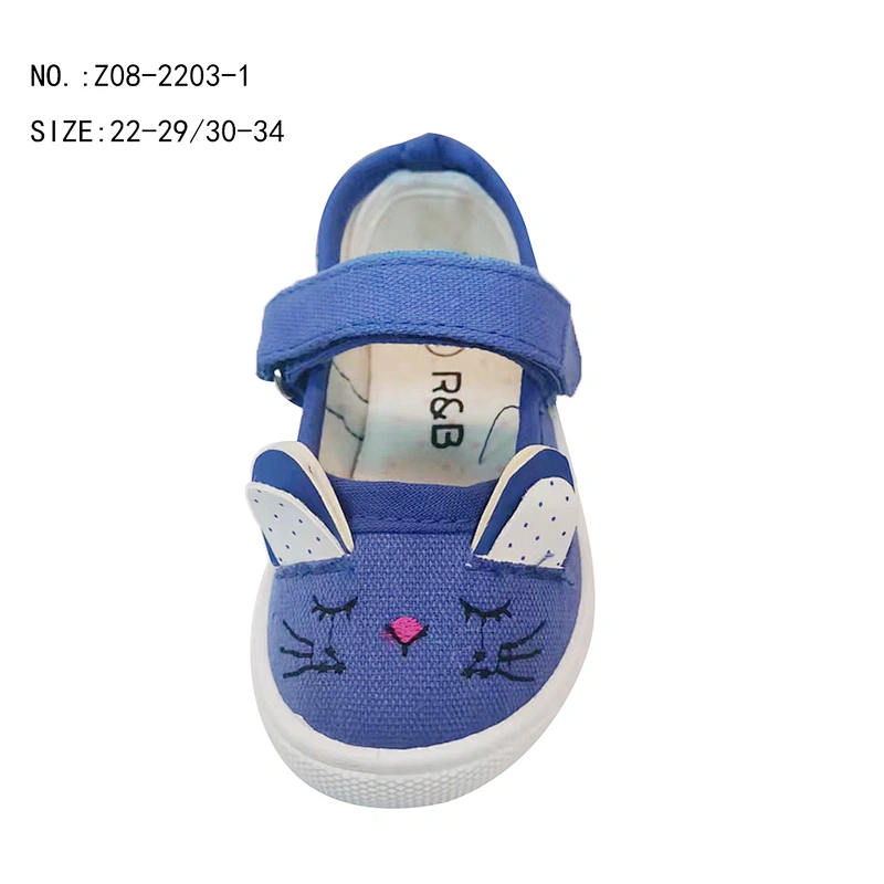 Custom Injection Shoes Kids Flat Mary Jane Canvas Flat Sneakers for Children