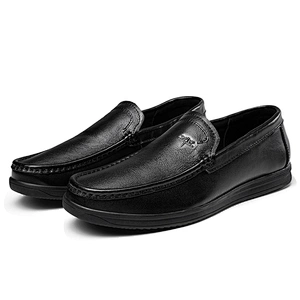 Leisure slip on Loafers Men Dress leather shoes casual walking style shoes