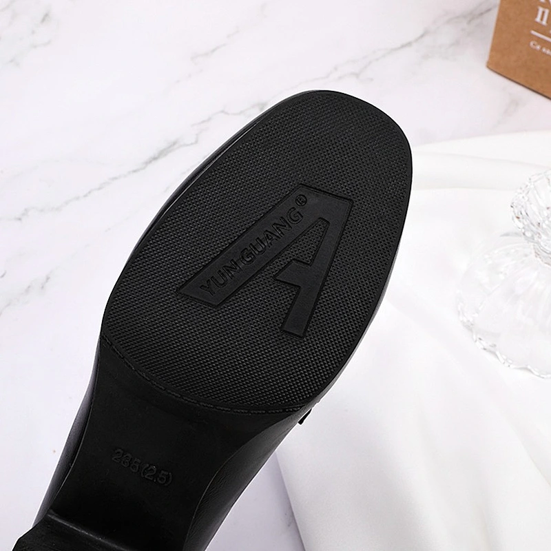 New Custom fashion women's single shoes Korean version casual loafers leather shoes