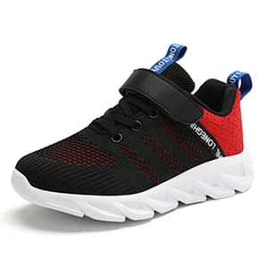 Latest design kids sneakers fashion sports shoes children fly knitted casual running shoes