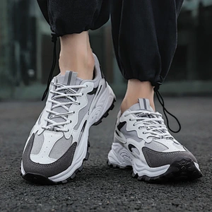 Men Casual Fashion Chunky Sneakers Lace Up Sport Walking Shoes
