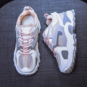 Women Chunky Athletic Sneakers Lace Up Casual Walking Shoes