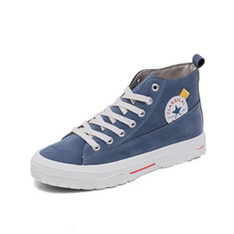 Lady causal shoes New Design Women Leisure Sneaker High-Top Casual Canvas Shoes with good price