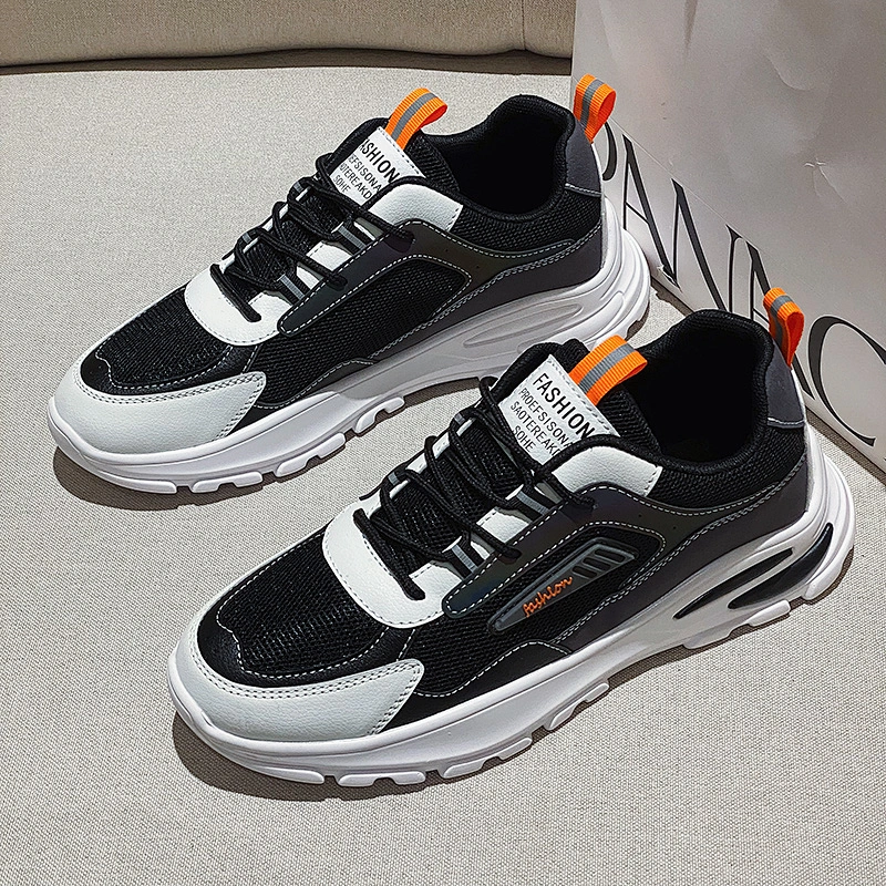 Thick Sole Athletic Walking Dad Shoes Men Casual Sport Chunky Sneakers