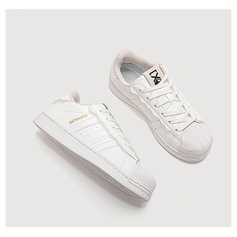 New shell head white women students shoes all-match sports casual breathable flat board shoes