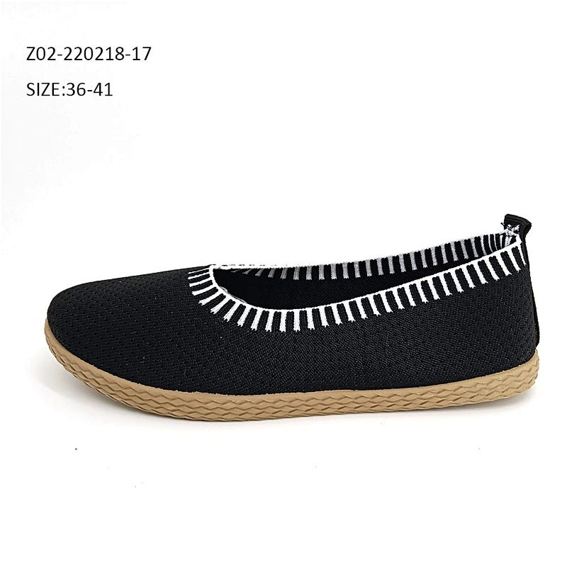 Factory sale Custom injection ladies loafers walking shoes Women flat Casual Shoes