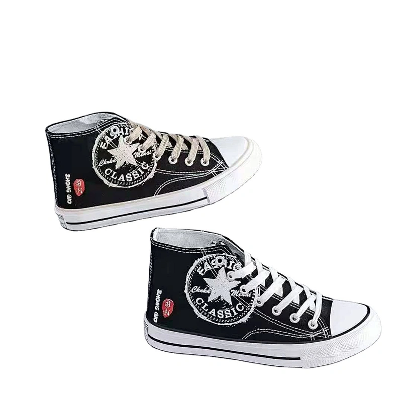 Men's High Top Canvas Sneakers Rubber Sneaker   Walking Shoes Customize quality casual Canvas Shoes