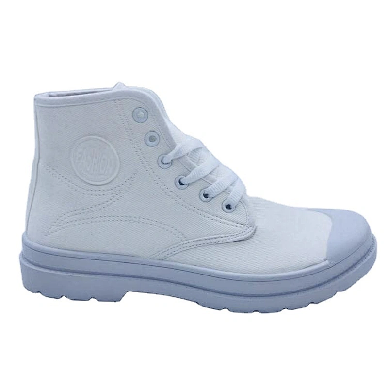 Men's ankle boot shoes with canvas upper & TPR outsole working shoes dress shoes