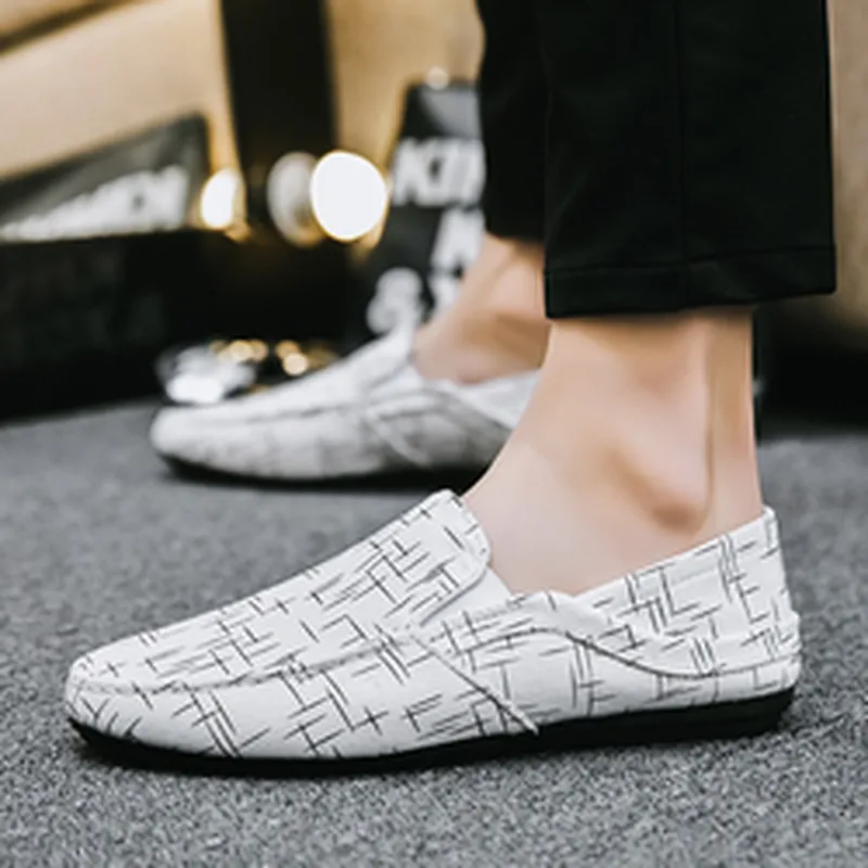 Men Business Shoes Lightweight Slip on Casual Shoes Driving Loafers