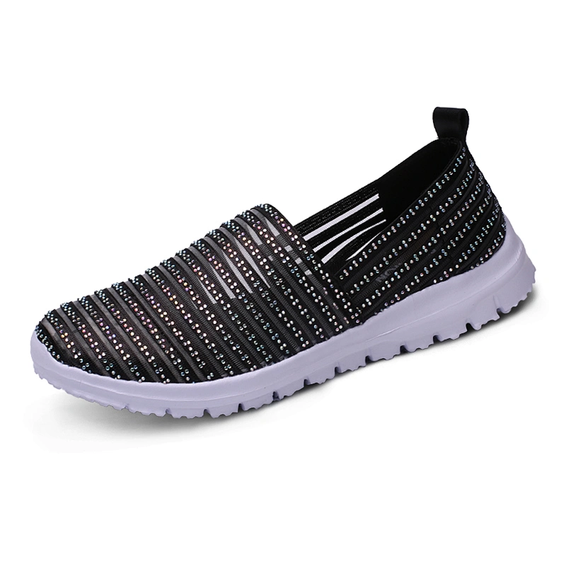 New Arrival Fashion Women Mesh Slip on Loafers Casual Sports Shoes walking style shoes