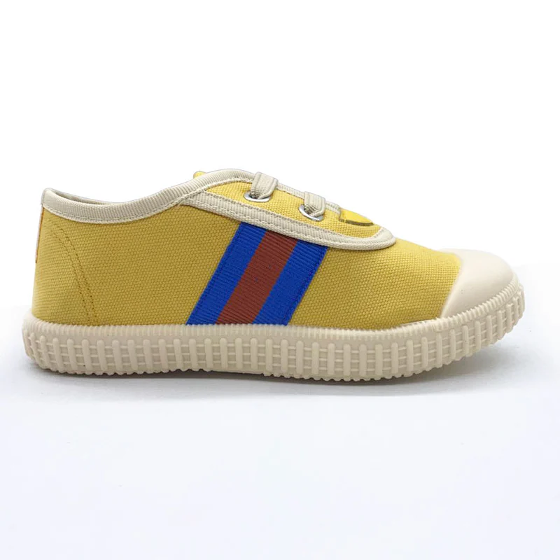 Hot Sale Fashion Children Injection Flat Casual Canvas Shoes with Customized