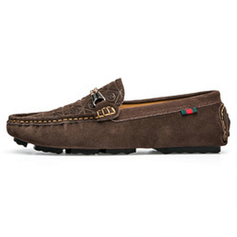 Various styles of low cost comfortable men's casual shoes loafers genuine leather shoes