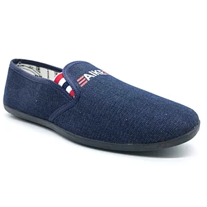 Factory cheap Factory Price Custom Injection Men Slip on Flat casual Canvas Shoes