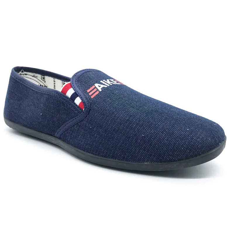 Factory cheap Factory Price Custom Injection Men Slip on Flat casual Canvas Shoes