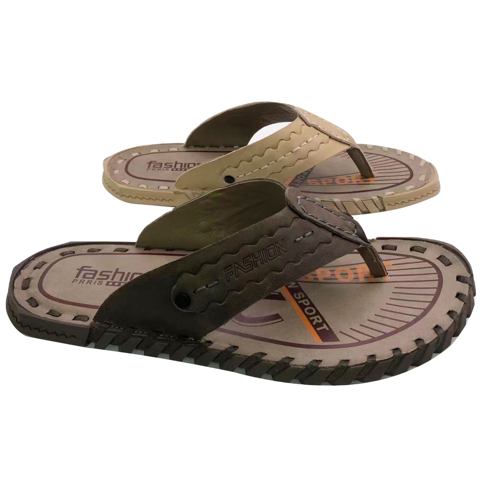 New style Anti-slip men Casual Beach Shoes Sandals summer beach leather slippers