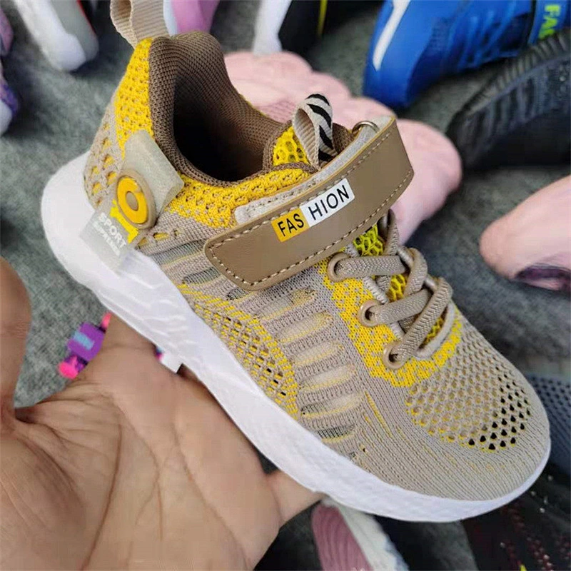 Mix style mesh kids sports casual stock shoes children running shoes stock