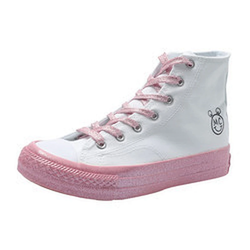 Factory customize Classical Style Wholesale Sneaker Shoes Women High-Top Canvas Casual Shoes with low price