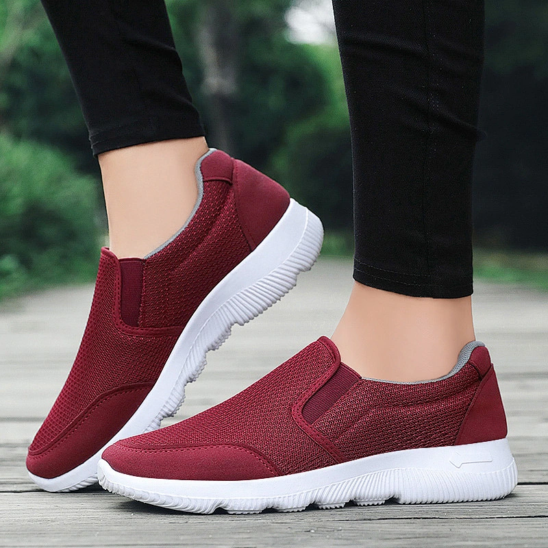 Wholesale Slip-On Casual Shoes Mesh sneakers for old people
