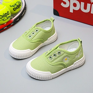 Classic Children Casual Slip On Canvas trendy Shoes walking style shoes for kids