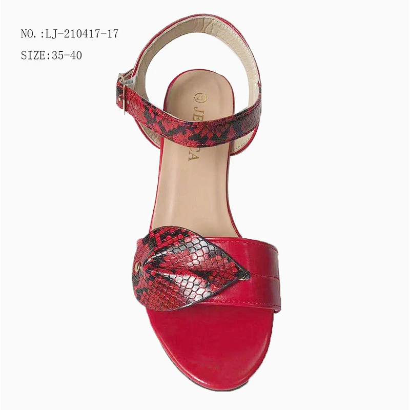 Factory OEM Hot sale summer chunky platform low heel shoes wedge women chunky heels sandals custom shoes