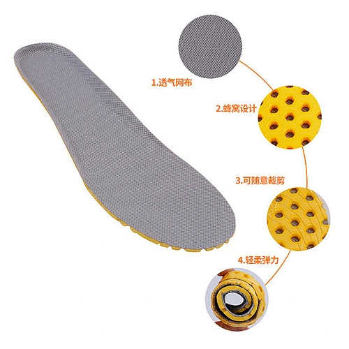 Men sports EVA cushioning insole mesh sports insole for shoes