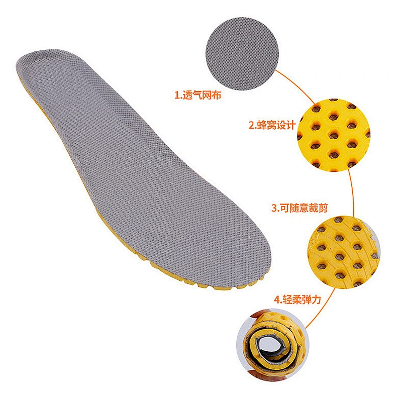 Men sports EVA cushioning insole mesh sports insole for shoes