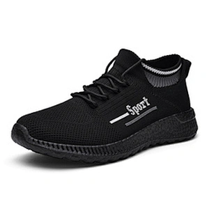 New Arrival breathable men Casual fly knitted Sport Running sneakers Shoes