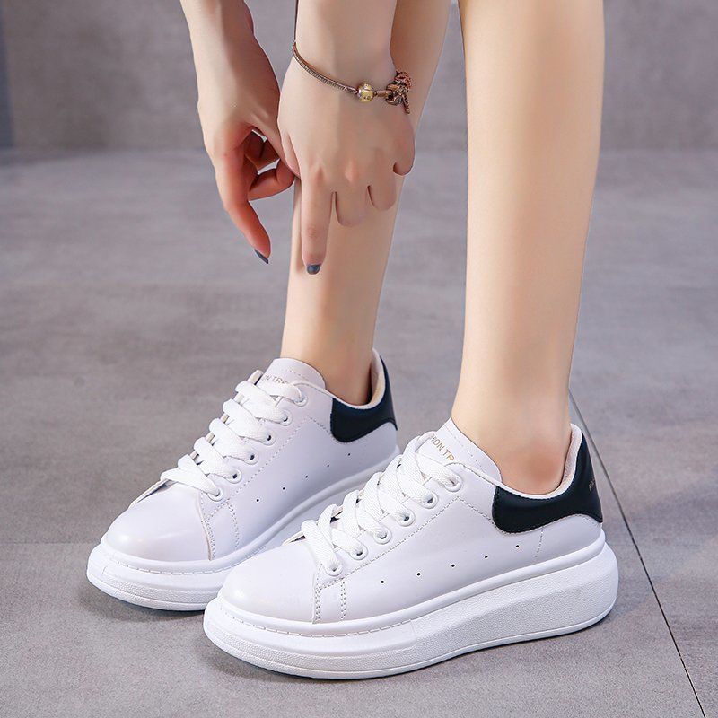 Fashion Thick soled Platform women white board shoes student walking style Sneakers