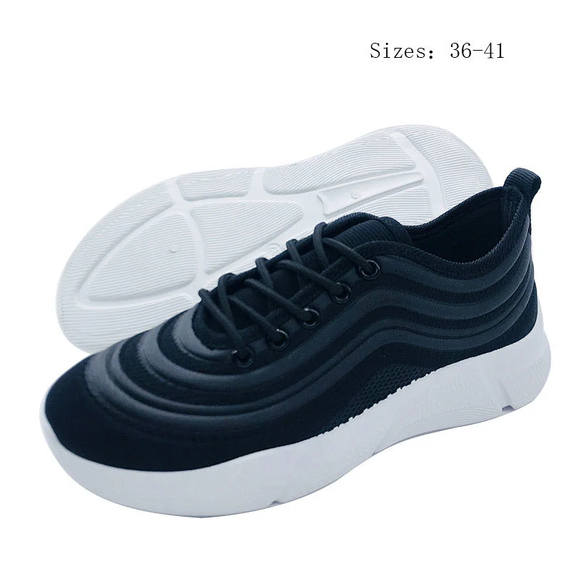 Custom lady pvc  injection shoes  women running shoes sneakers