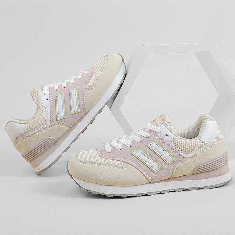 New retro all-match women's fashion casual student shoes thick soles sneaker running shoes